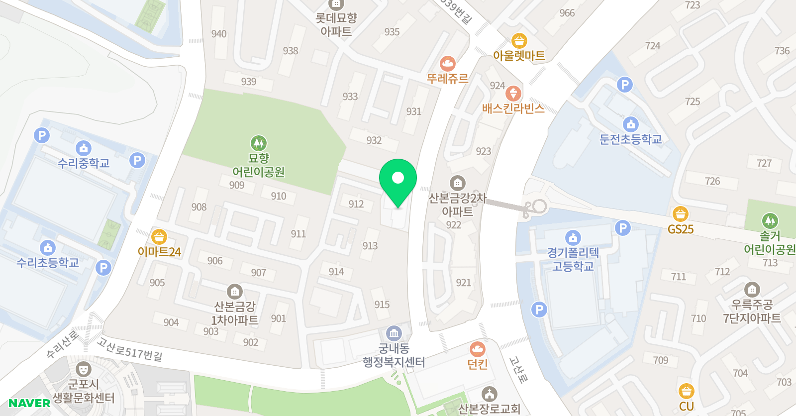 럭키 바둑교실 위치