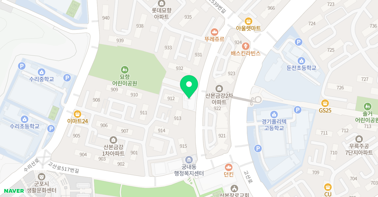 링구아포럼 학원 위치