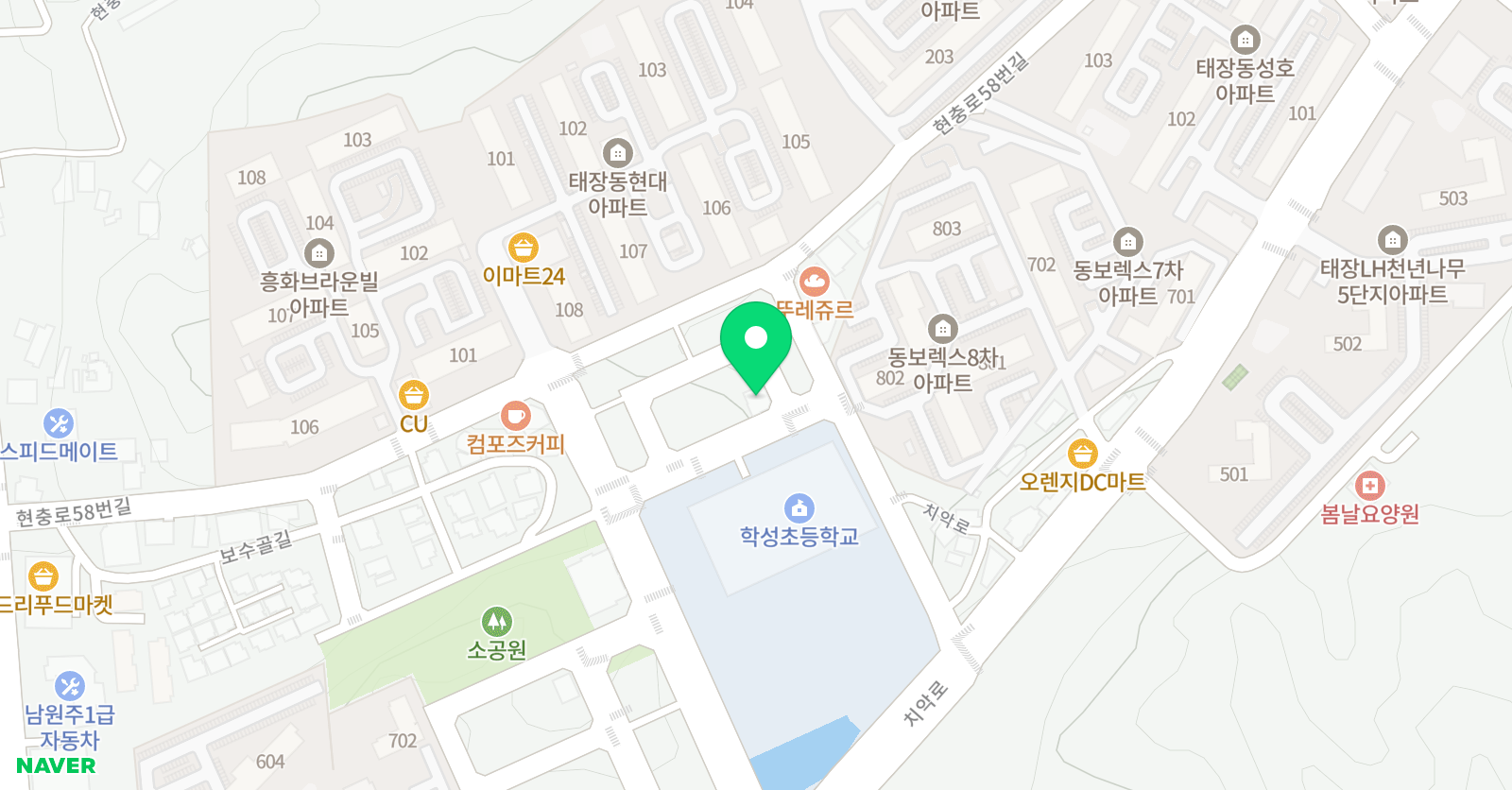 뮤엠 영어 뮤엠폴리오 학성초점 위치