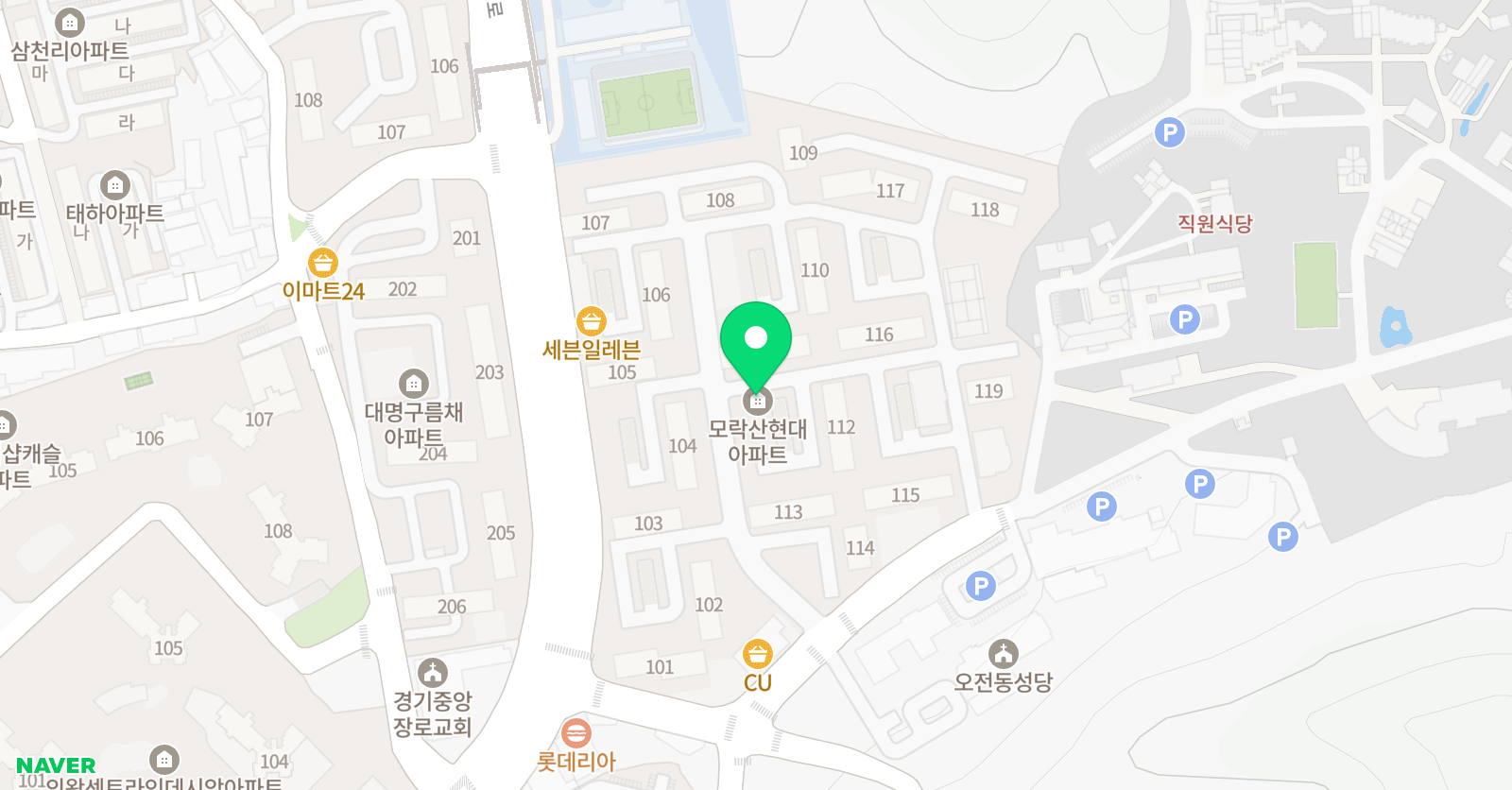 아소비 한글학원 의왕초점 위치