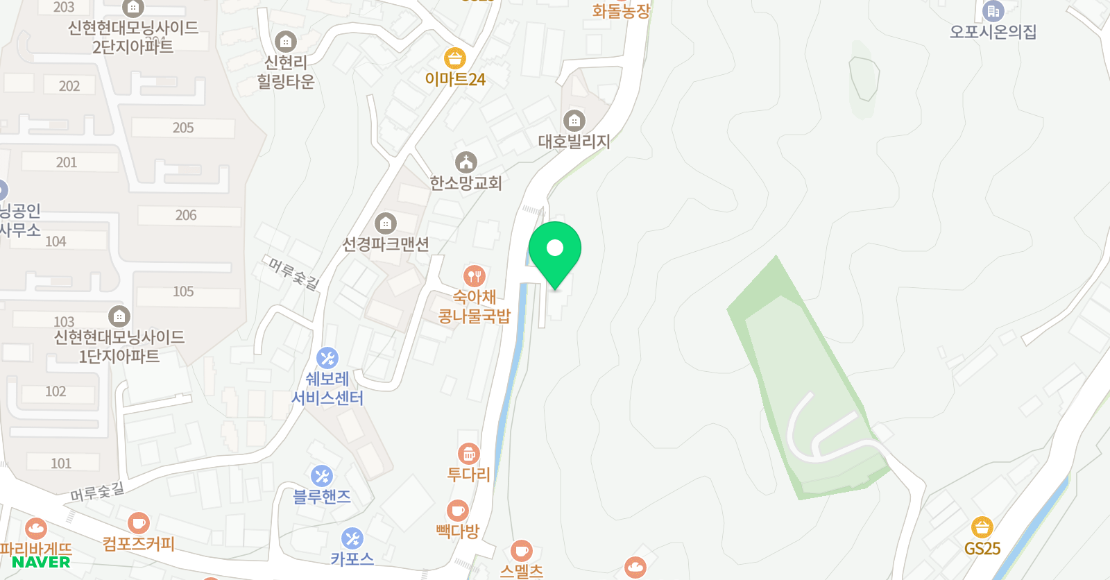 파머스 어학원 신현캠퍼스 위치