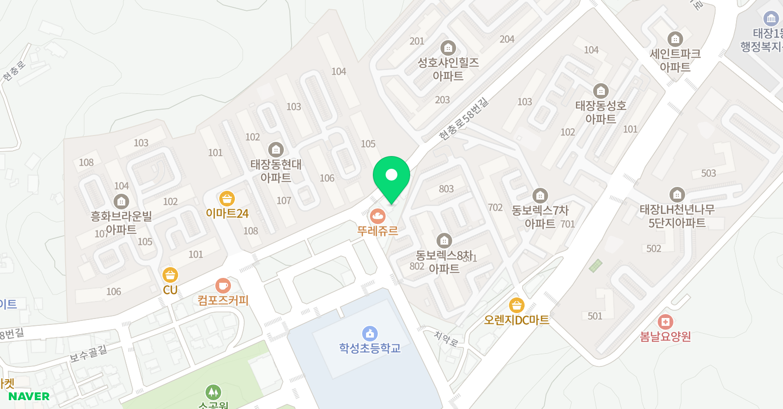 한양 피아노음악학원 위치