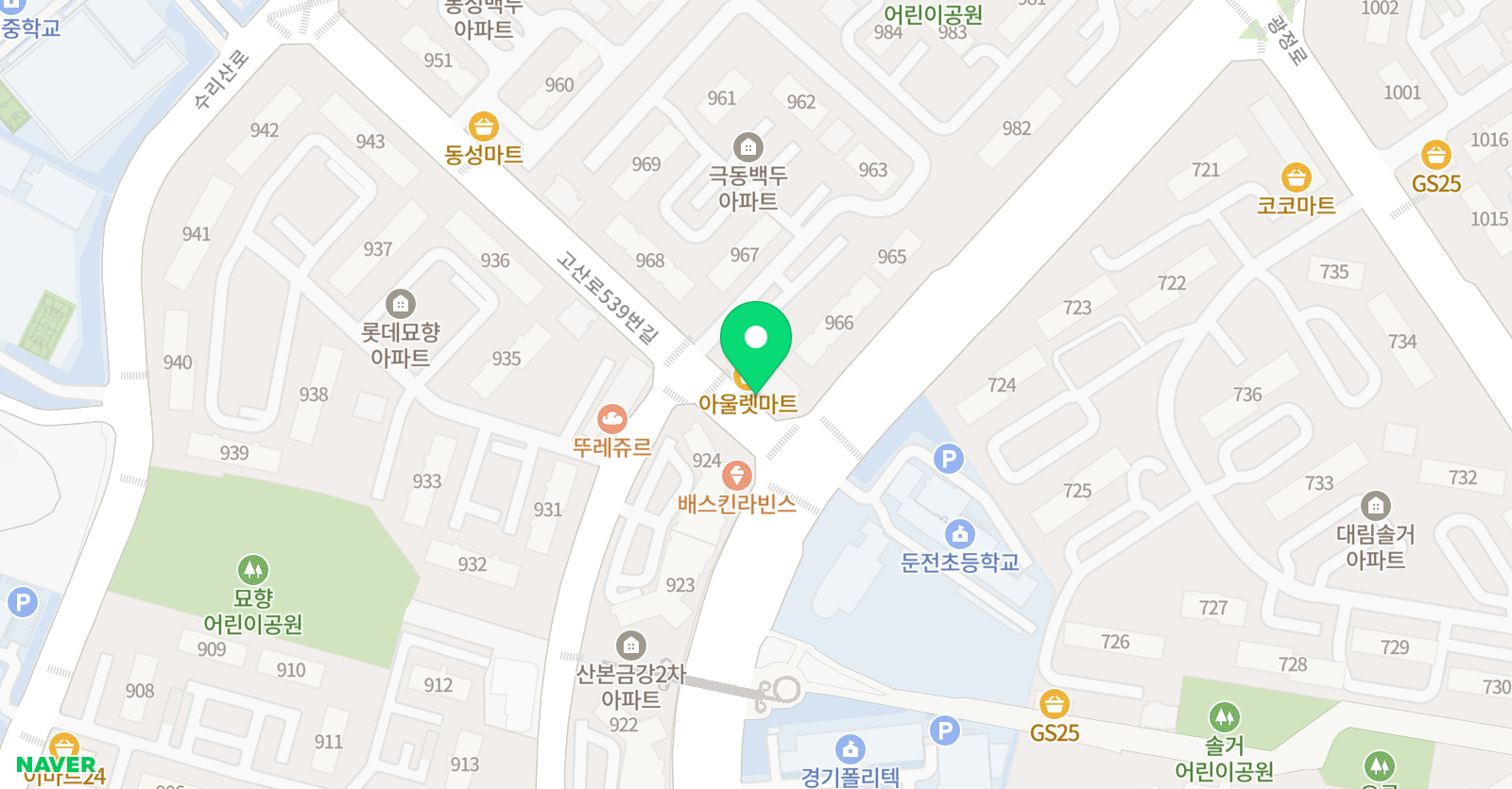 정샘 수학 위치
