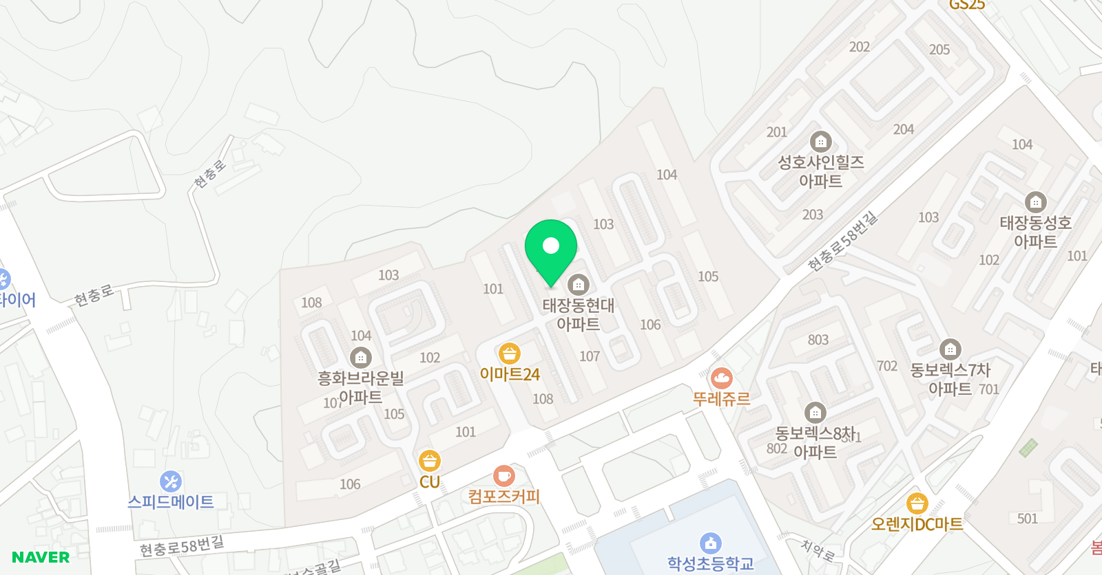 아소비 원주 태장현대점 위치