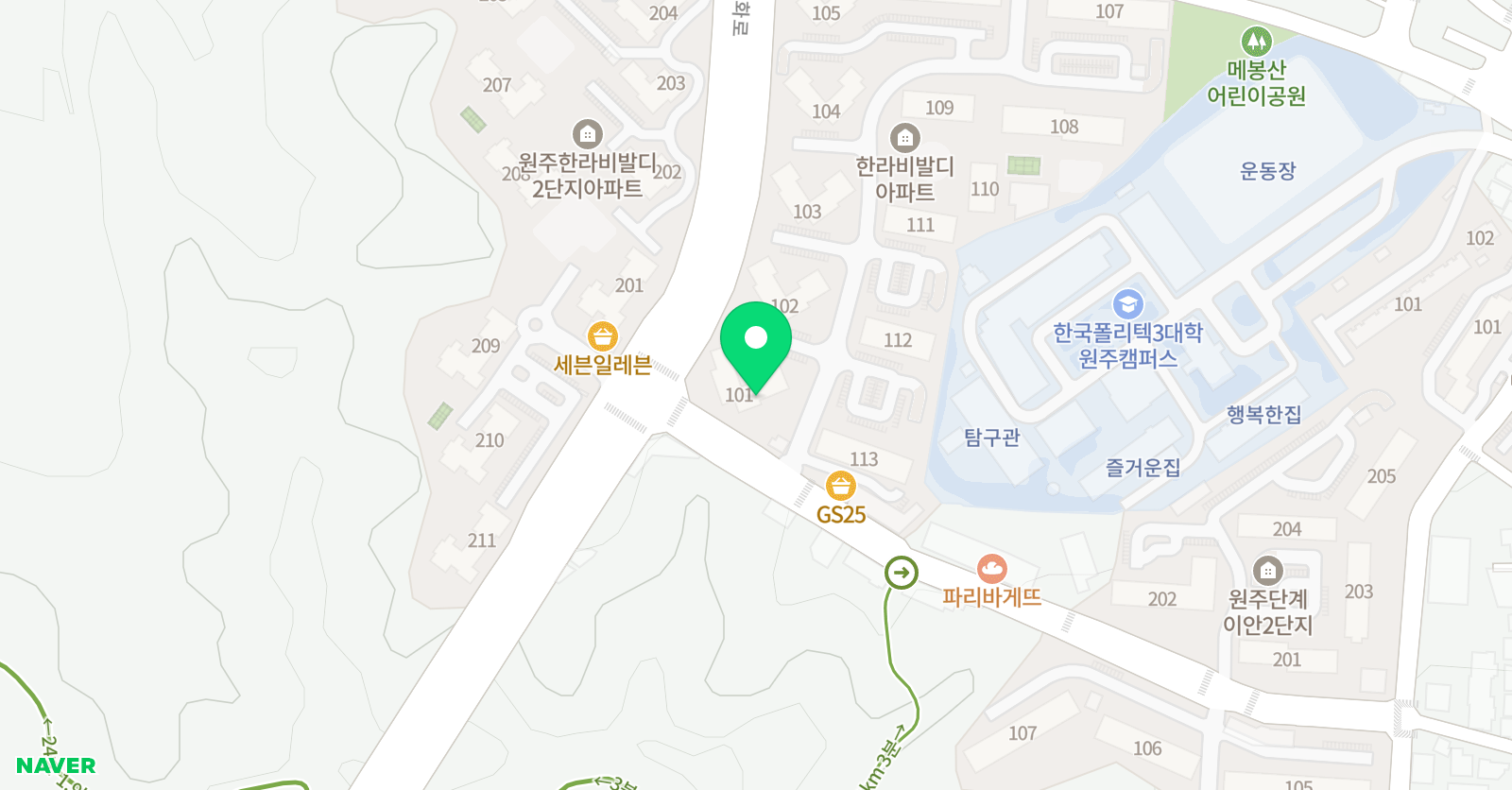 책통클럽 원주프리미엄센터 위치