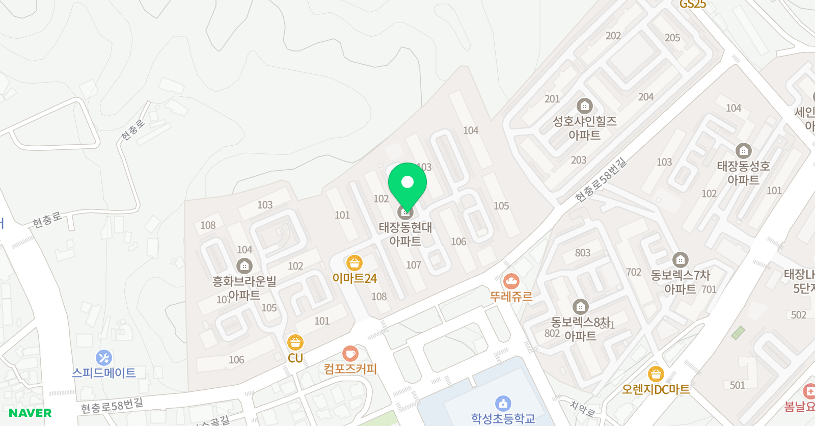 곰쌤 영어 위치