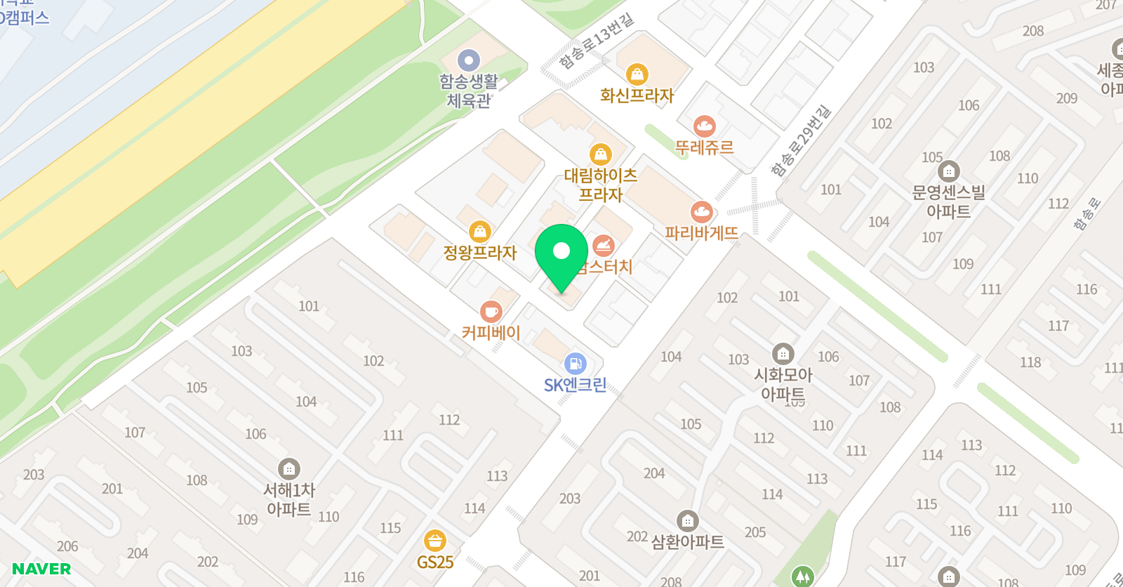 박찬익 수학전문 학원 위치