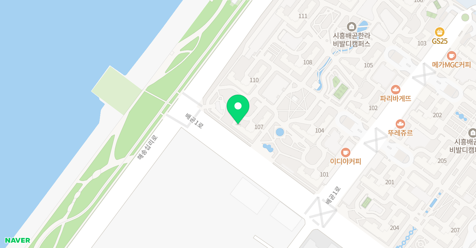 스마트해법 수학 시흥배곧한라1차점 위치