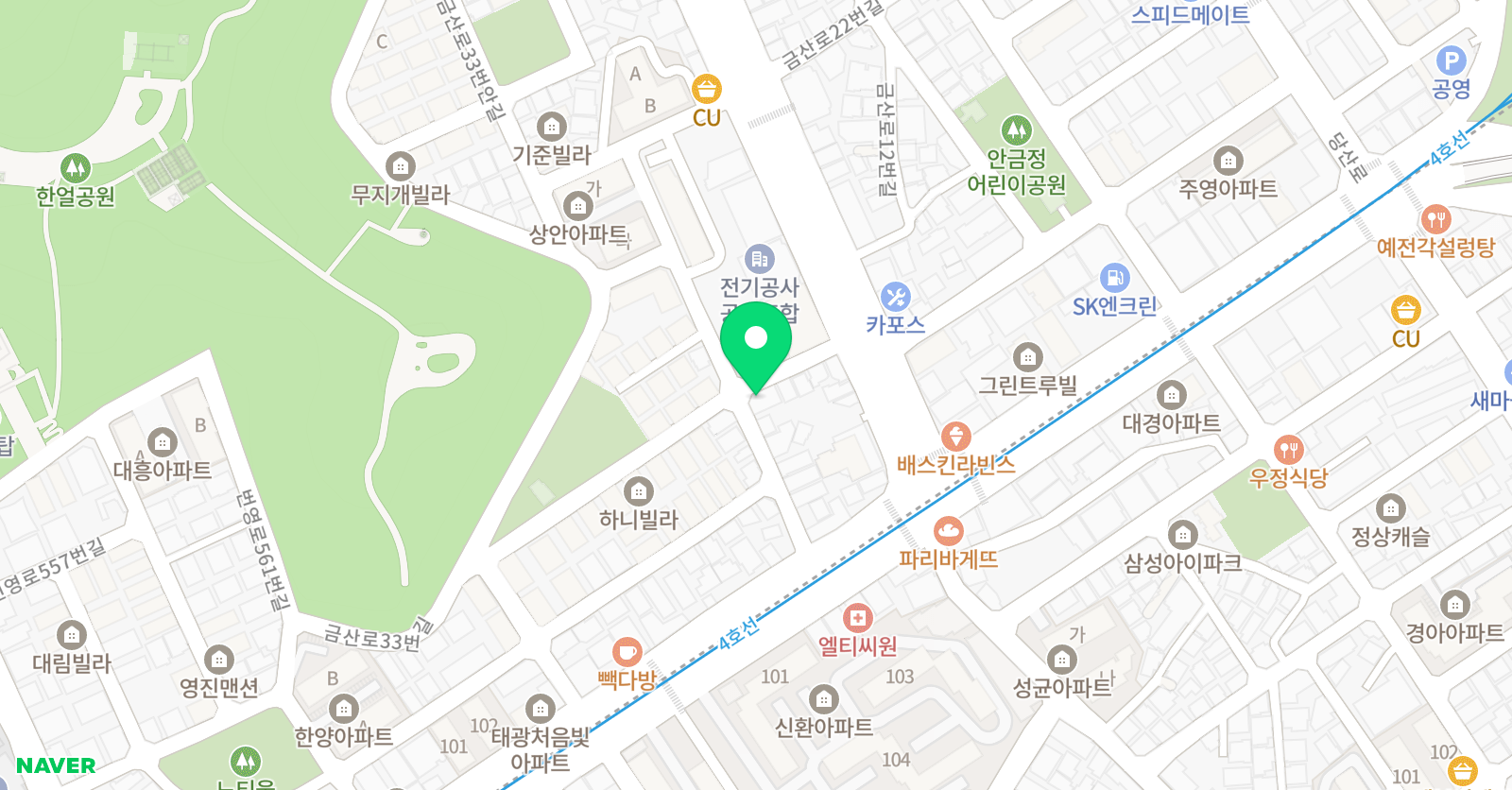 경호 태권도체육관 위치
