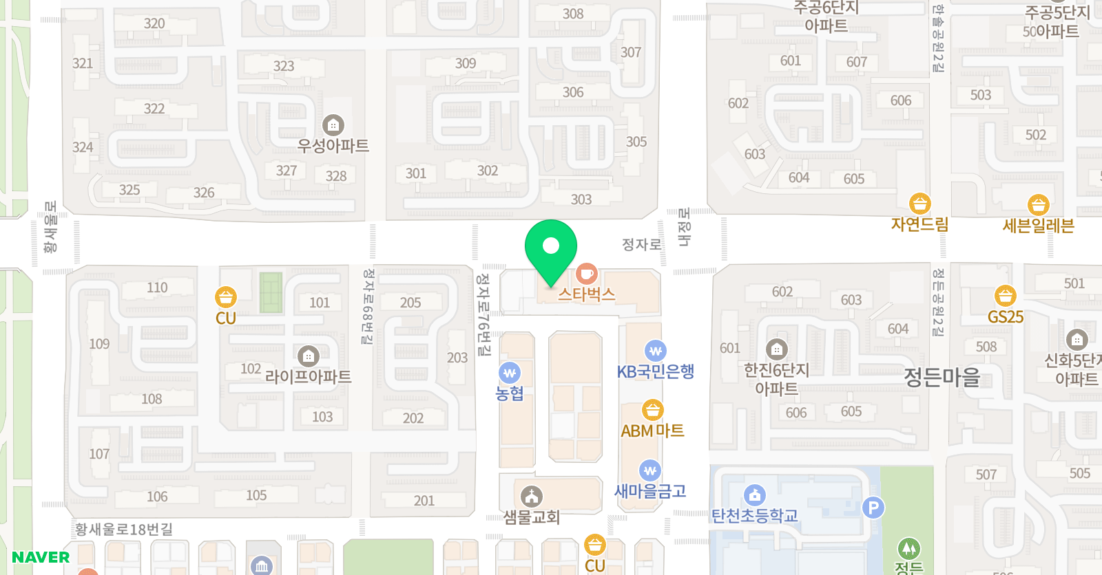 필즈더클래식 분당센터 위치