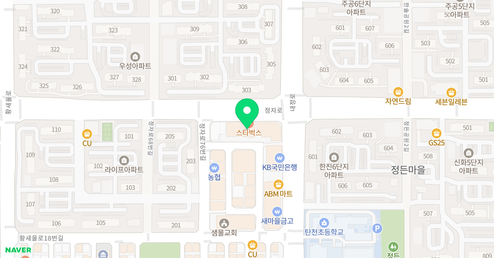 생각하는황소 분당학원 위치