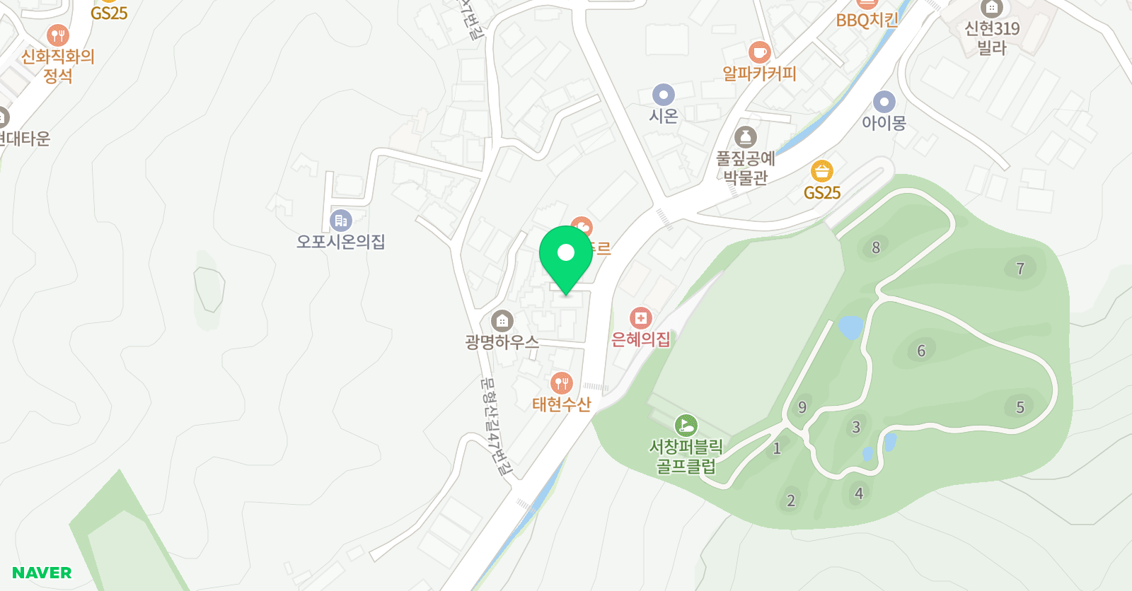 아소비 학습학원 광주광명초점 위치
