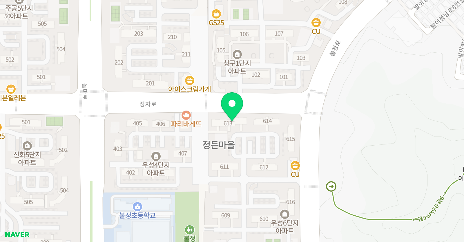영재들의미술상자 정든우성교육원 위치