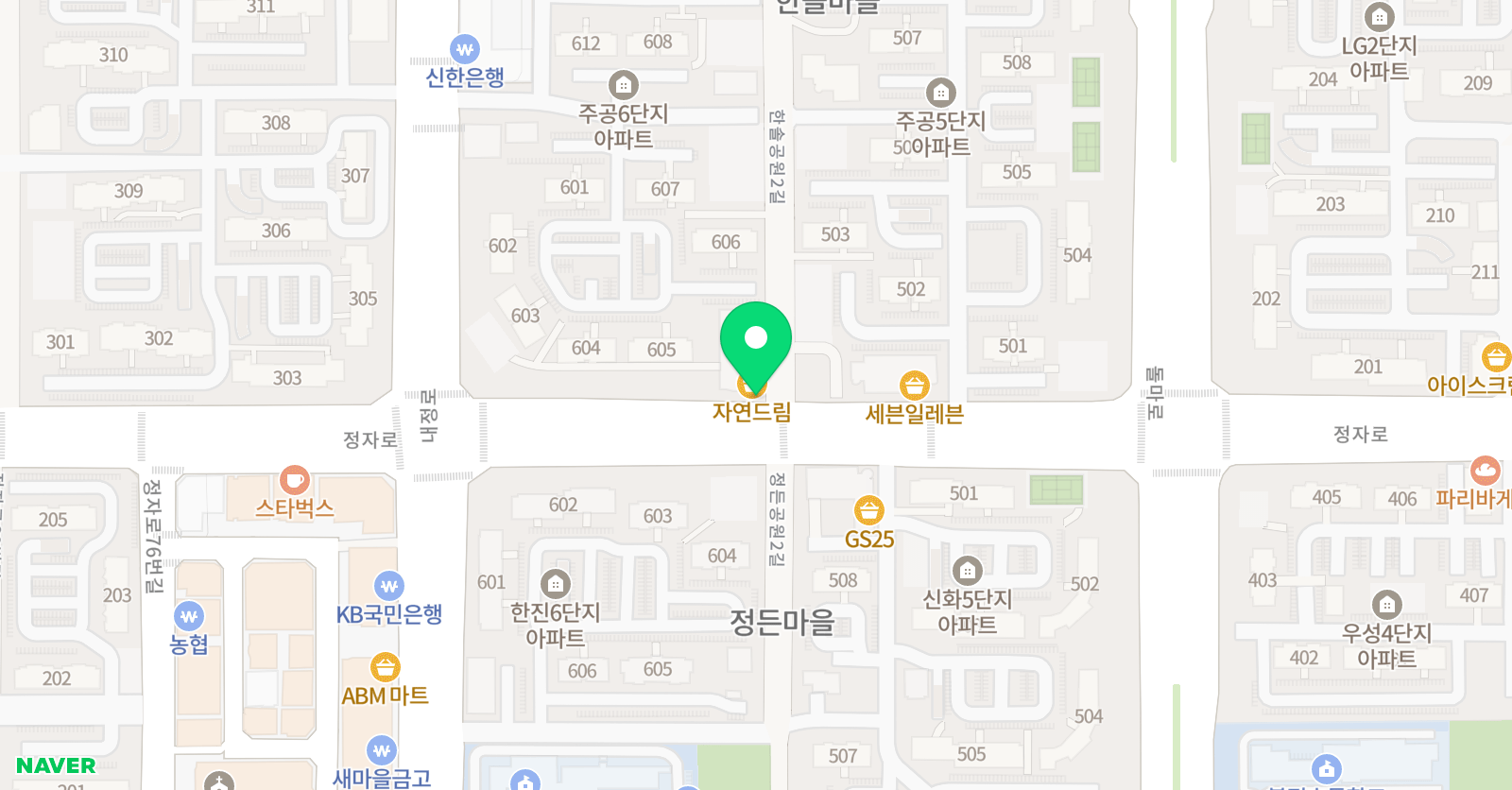 숲속 음악학원 위치