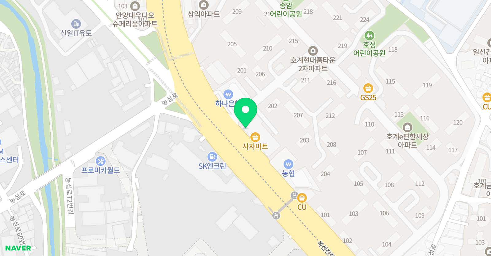 솔루션 수학학원 위치