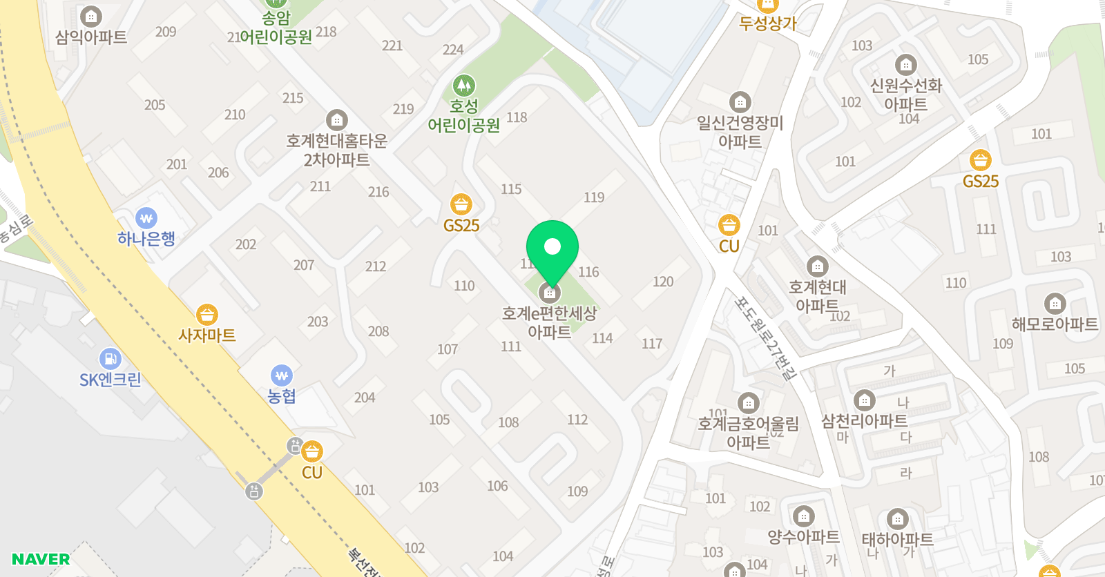 링키영어 호계 e편한센터 위치