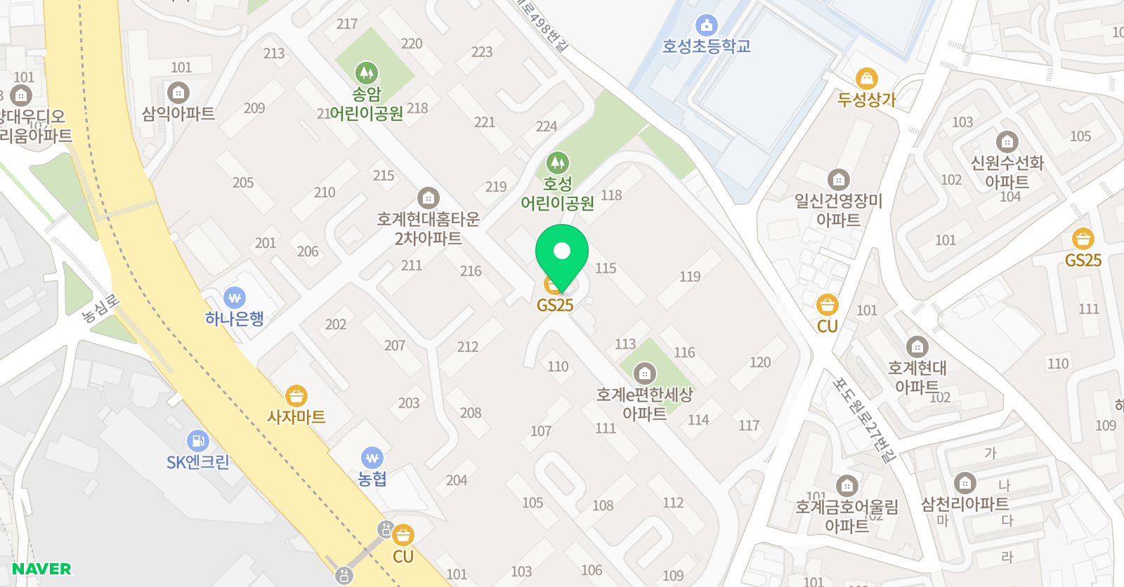 소리공간 음악학원 위치
