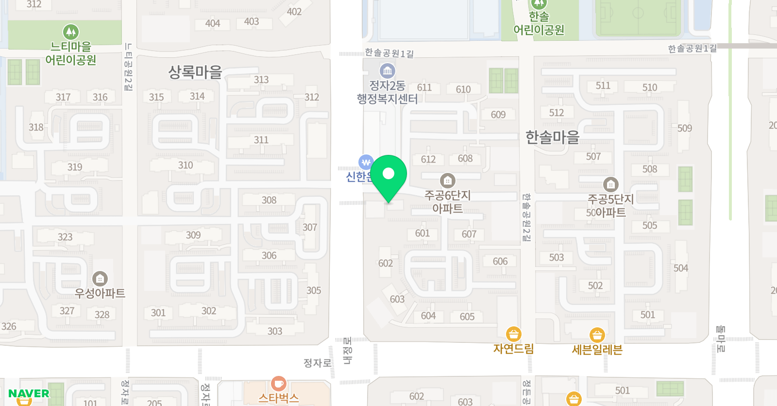 예지현아뜰리에 위치