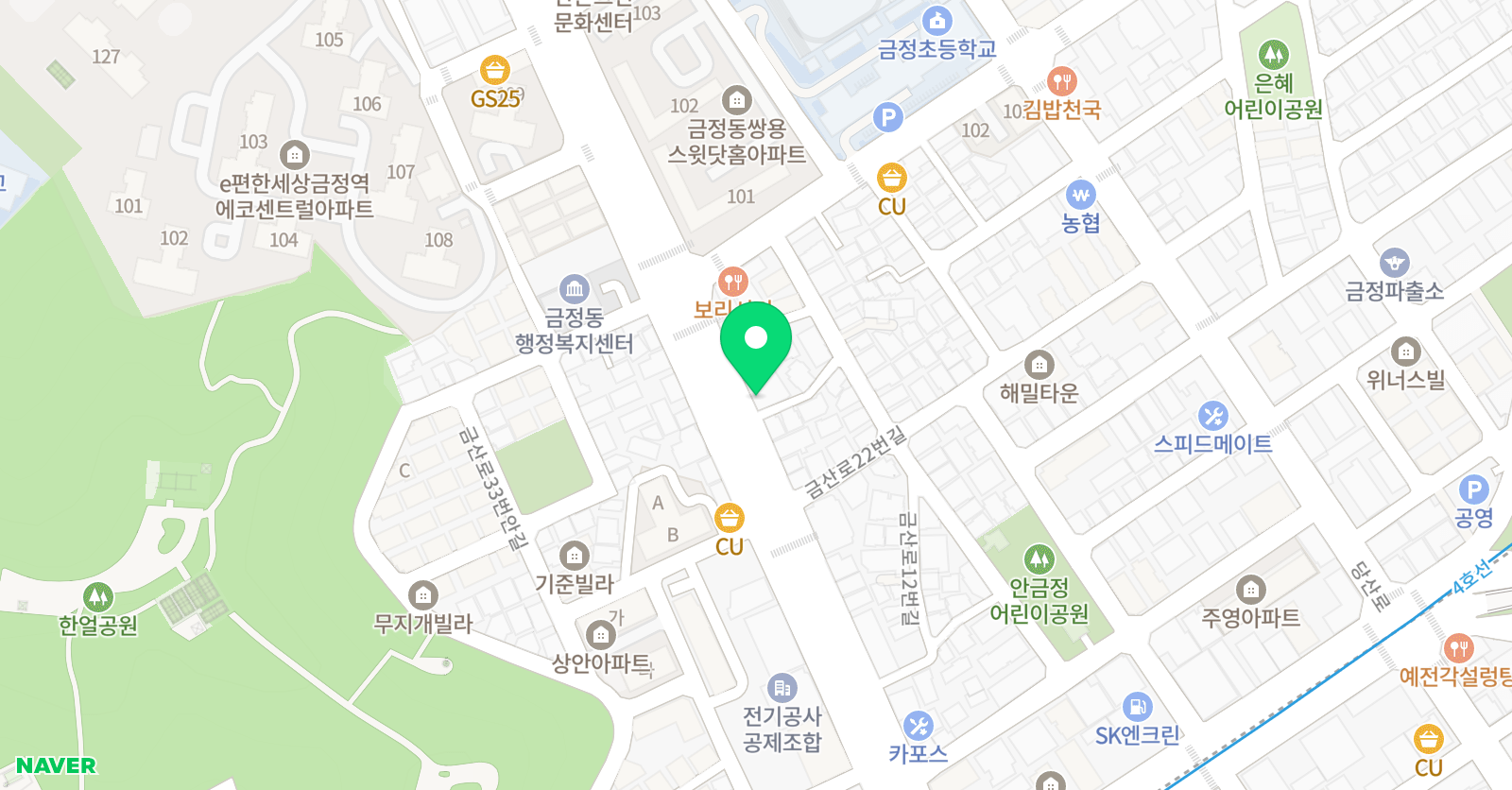 혜성 수학전문학원 위치