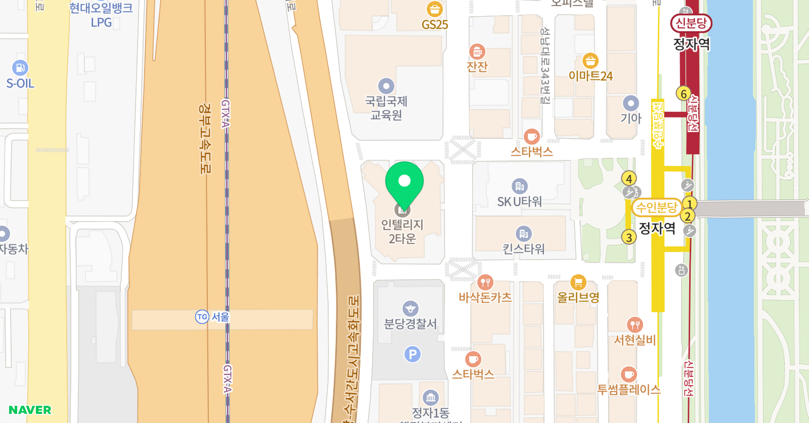 끄레아 잉글리시 에듀케이션 위치