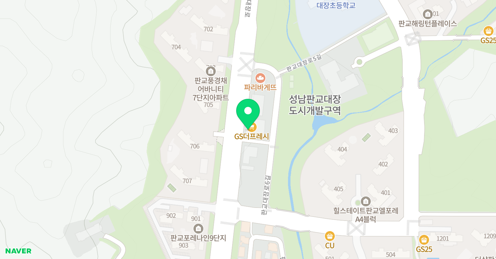 본주짓수 대장점 위치