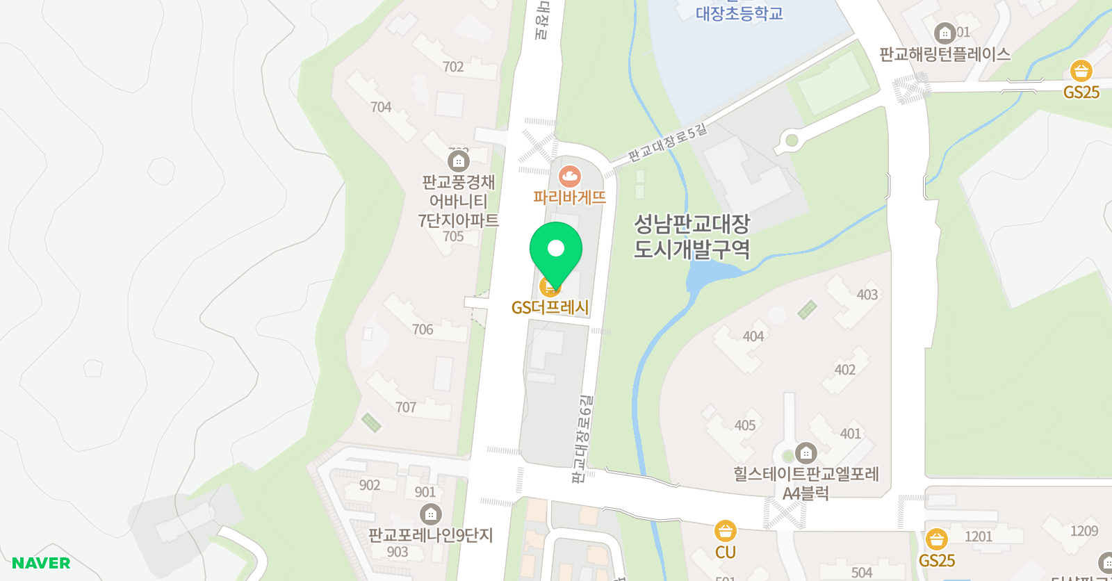 스마트해법 영어 판교대장초점 교습소 위치