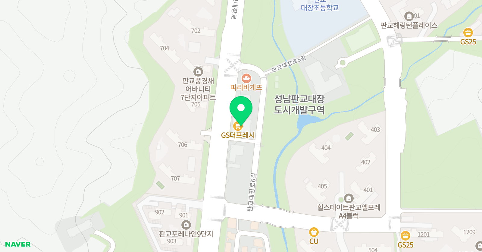 이음 수학학원 판교대장캠퍼스 위치