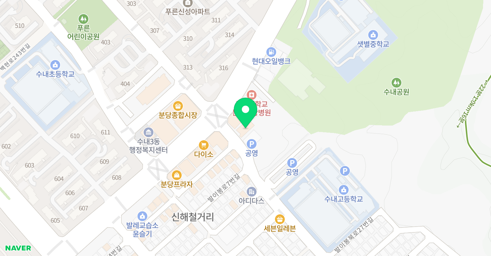 아우름 국어학원 위치