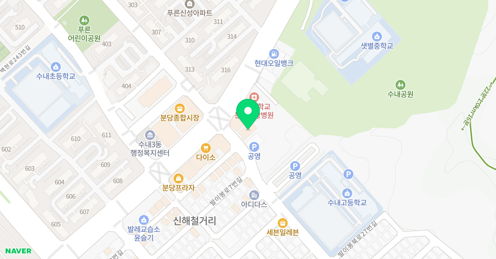 윤채영 수학학원 위치