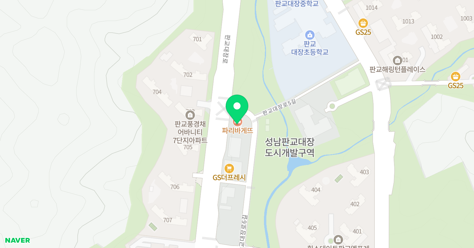리스 영어 대장동지점 위치