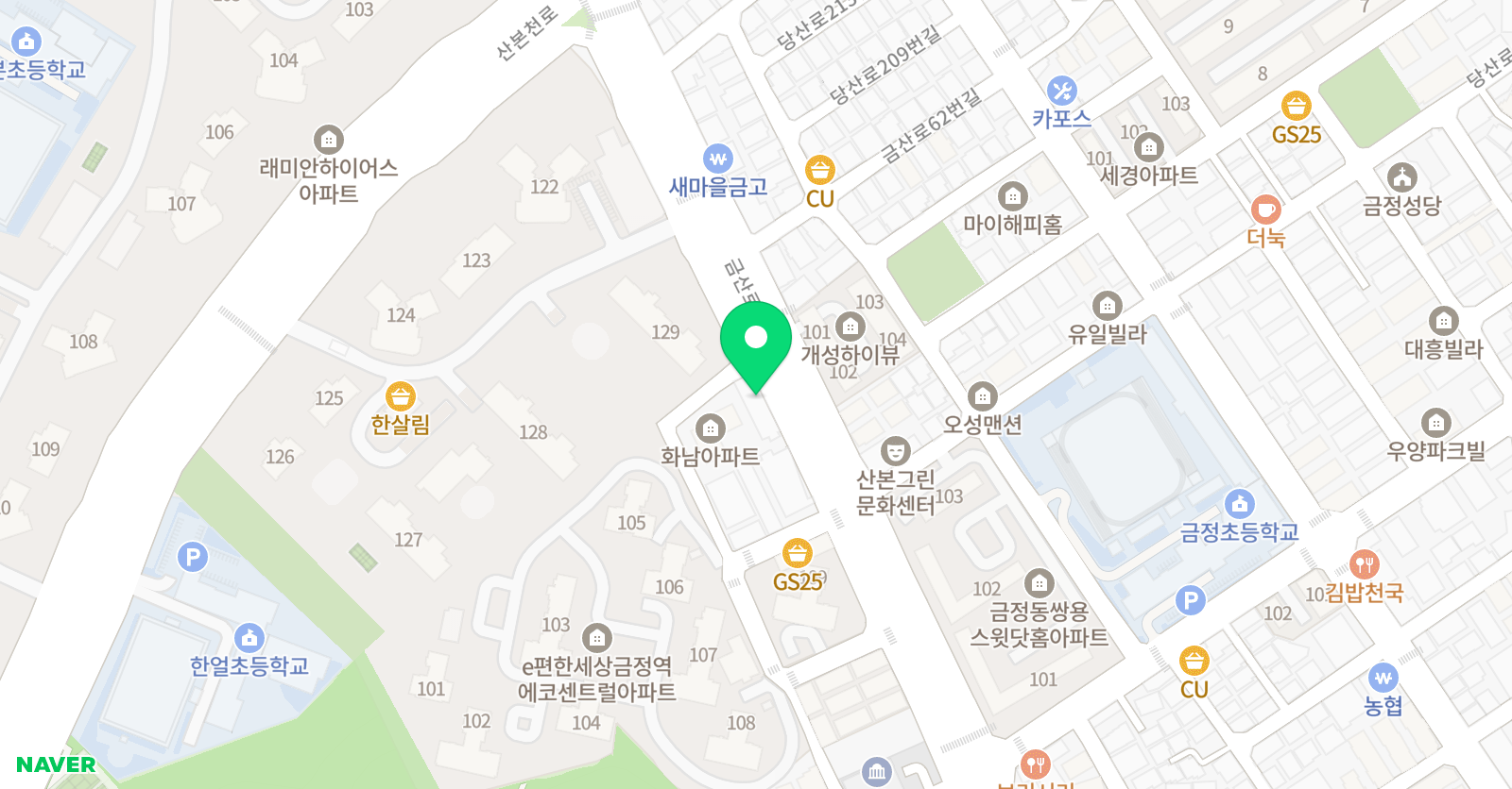 작은물방울 수학교습소 위치