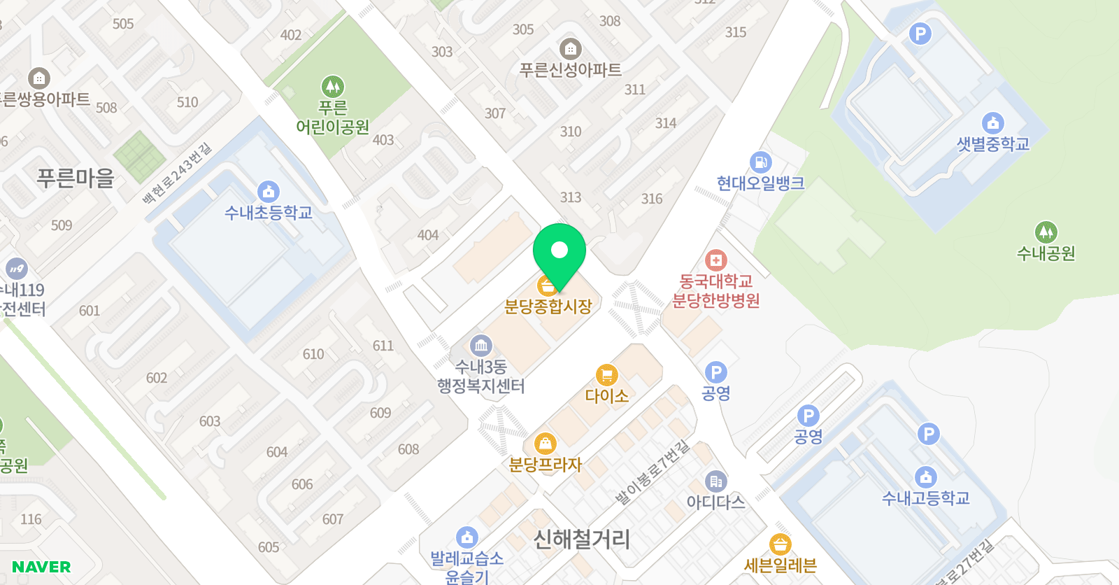 바른 수학교육 한수학 위치