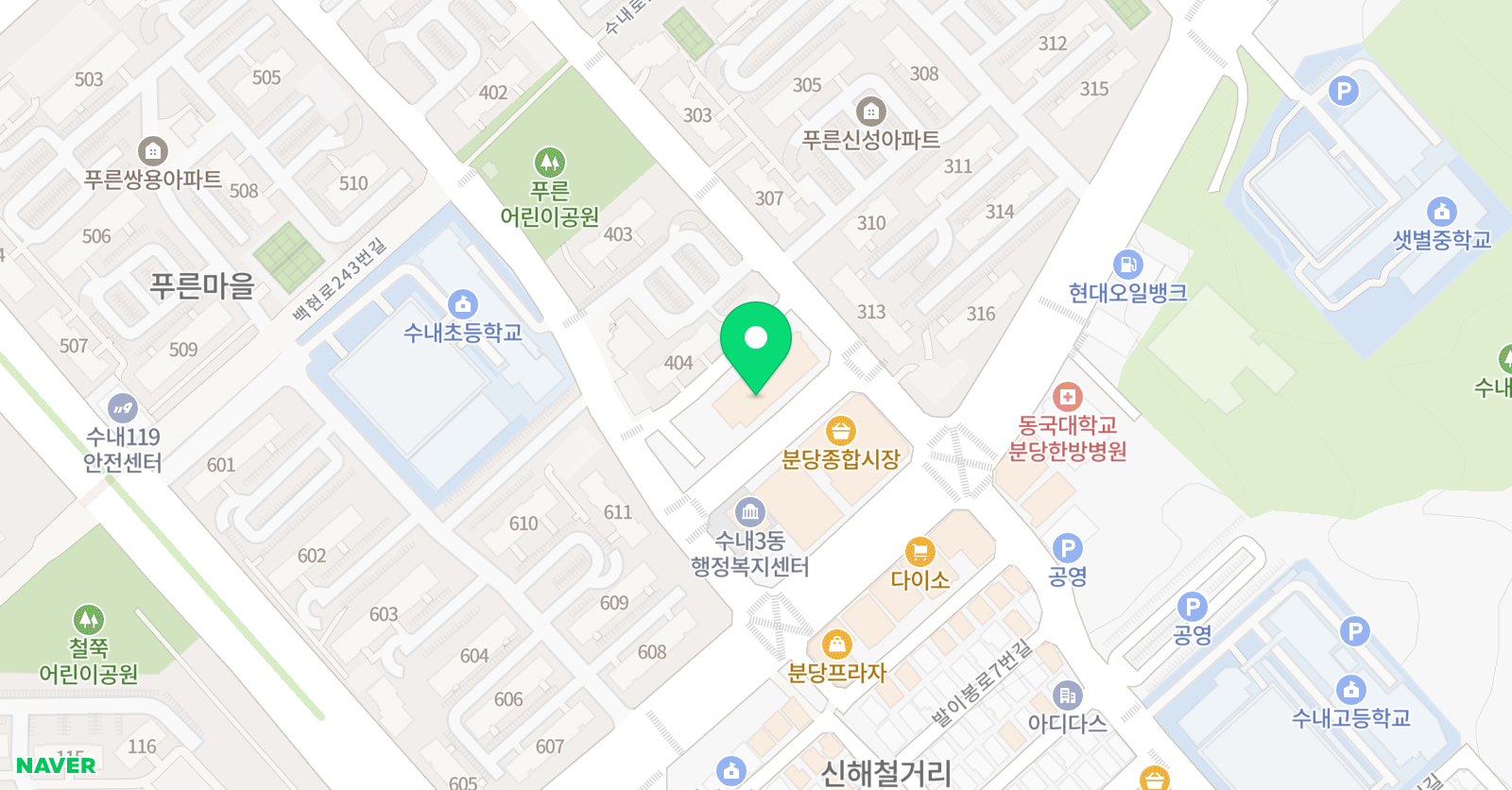 KIE 영어학원 위치