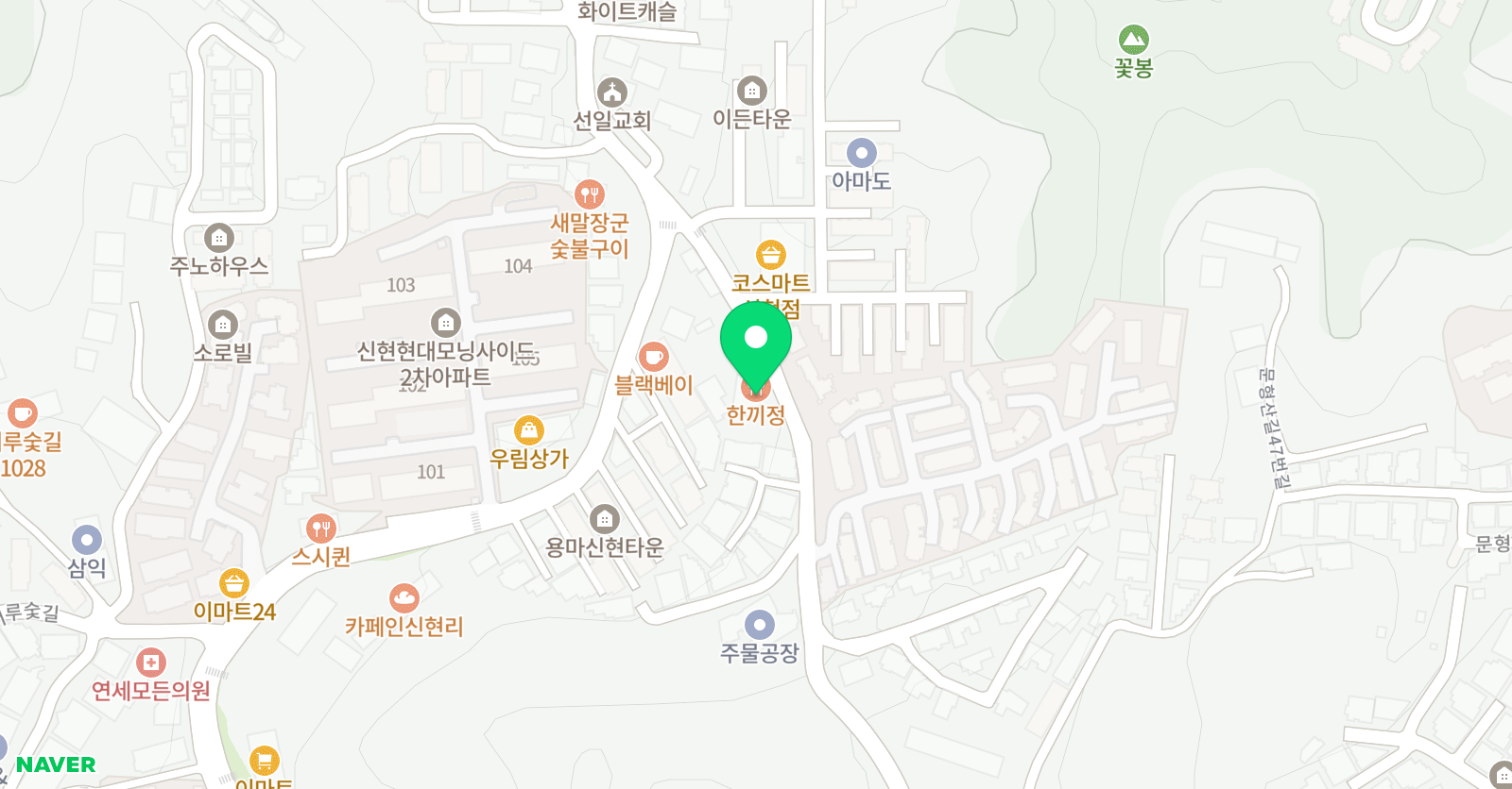 화랑 태권도장 위치