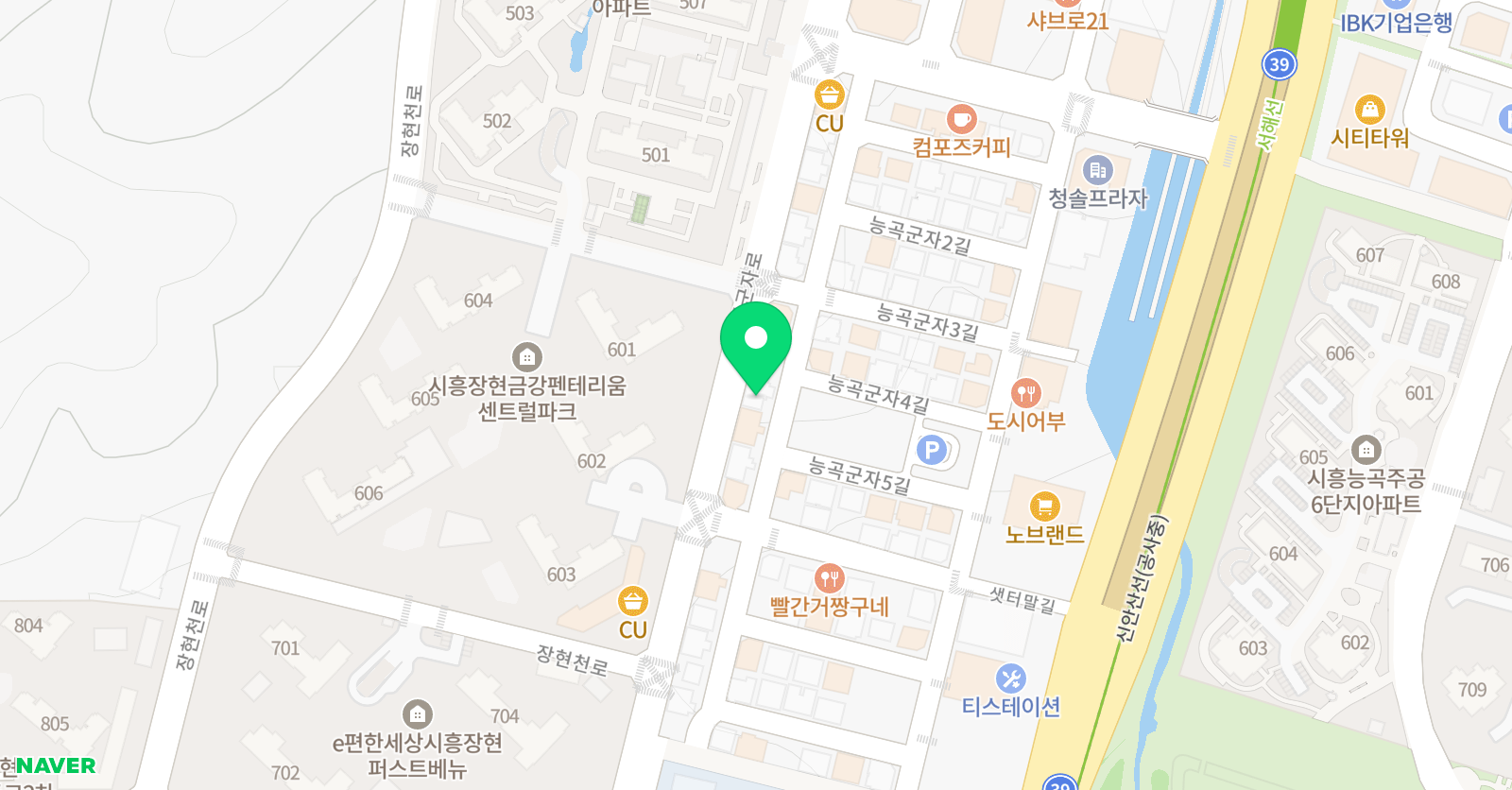 삼성영어셀레나 한여울 학원 위치