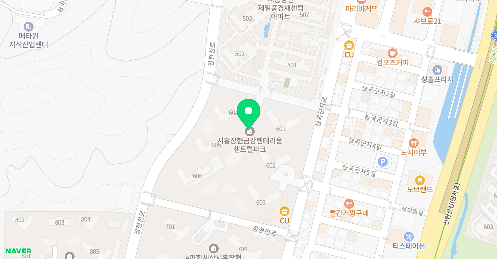 스마트해법 수학 시흥장현해법엘리트 학원점 위치