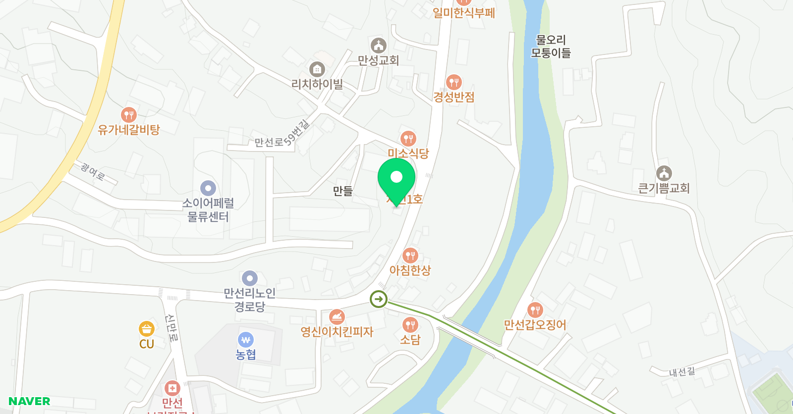 뮤엠 영어만 선캠퍼스 위치