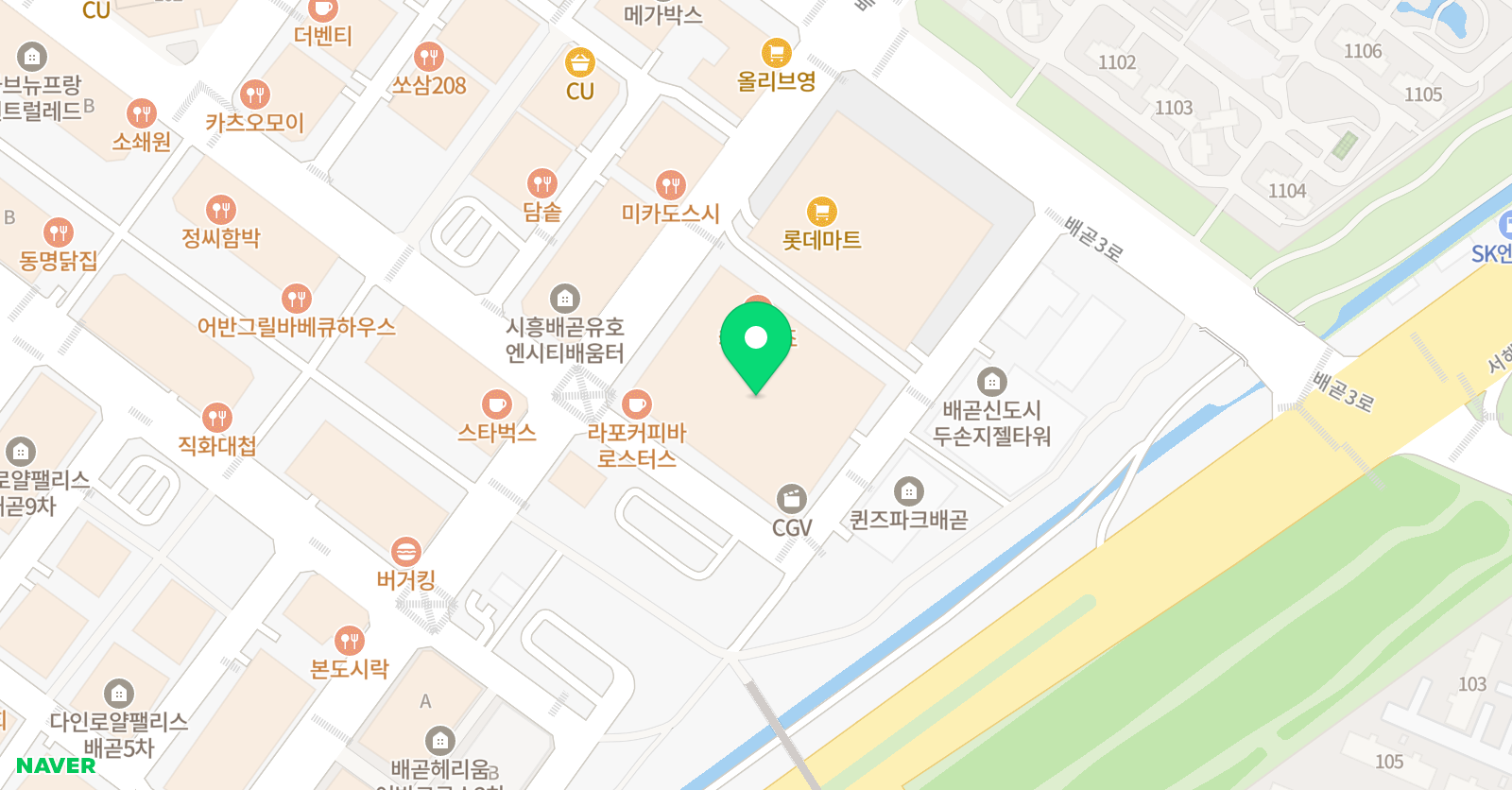 미술로생각하기 시흥배곧센터 위치