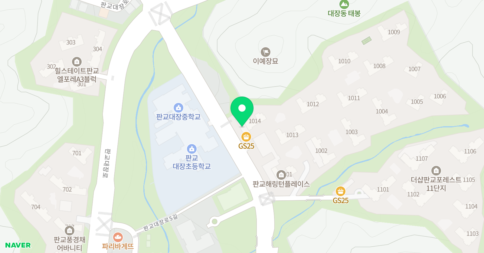 삼성영어셀레나 대장초교습소 위치