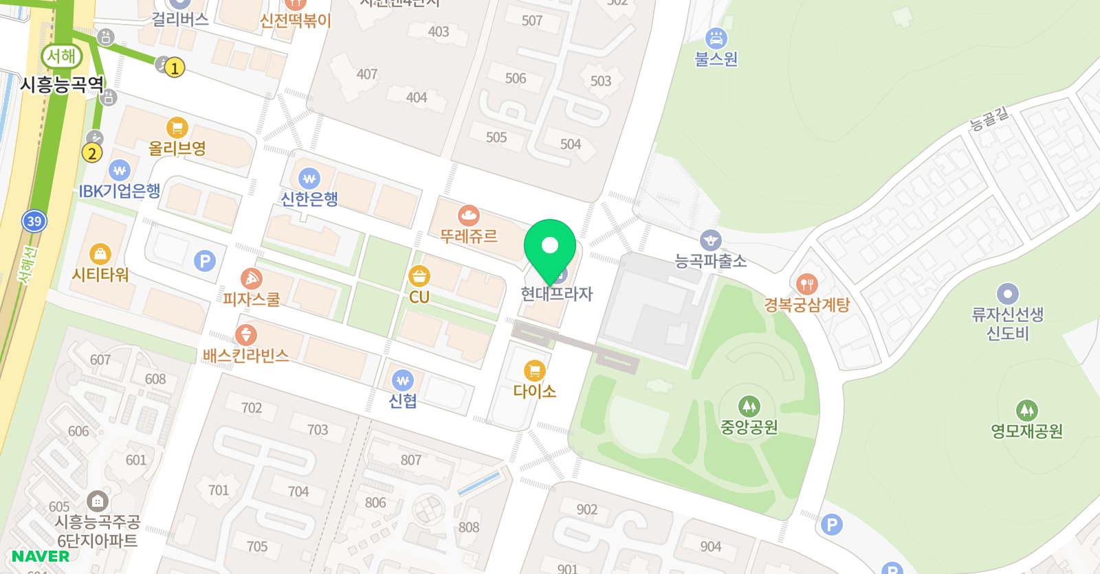 익힘 수학학원 위치