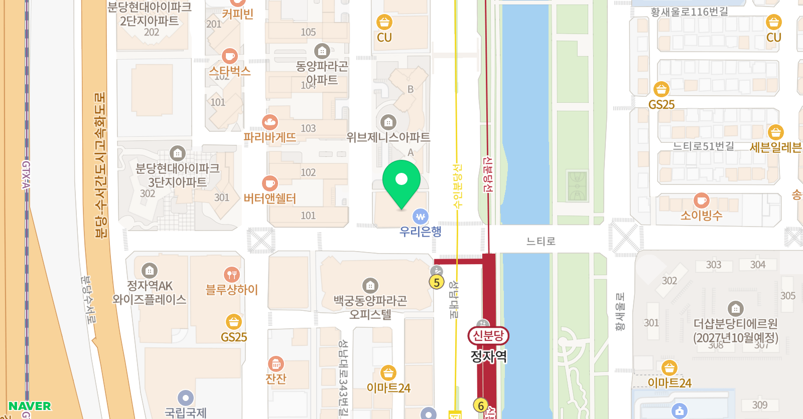 씨큐브코딩 분당센터 위치