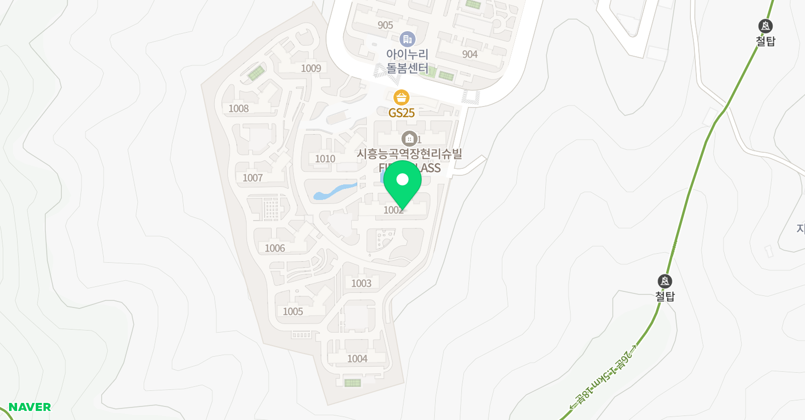 아소비 시흥능곡역장현리슈빌점 위치
