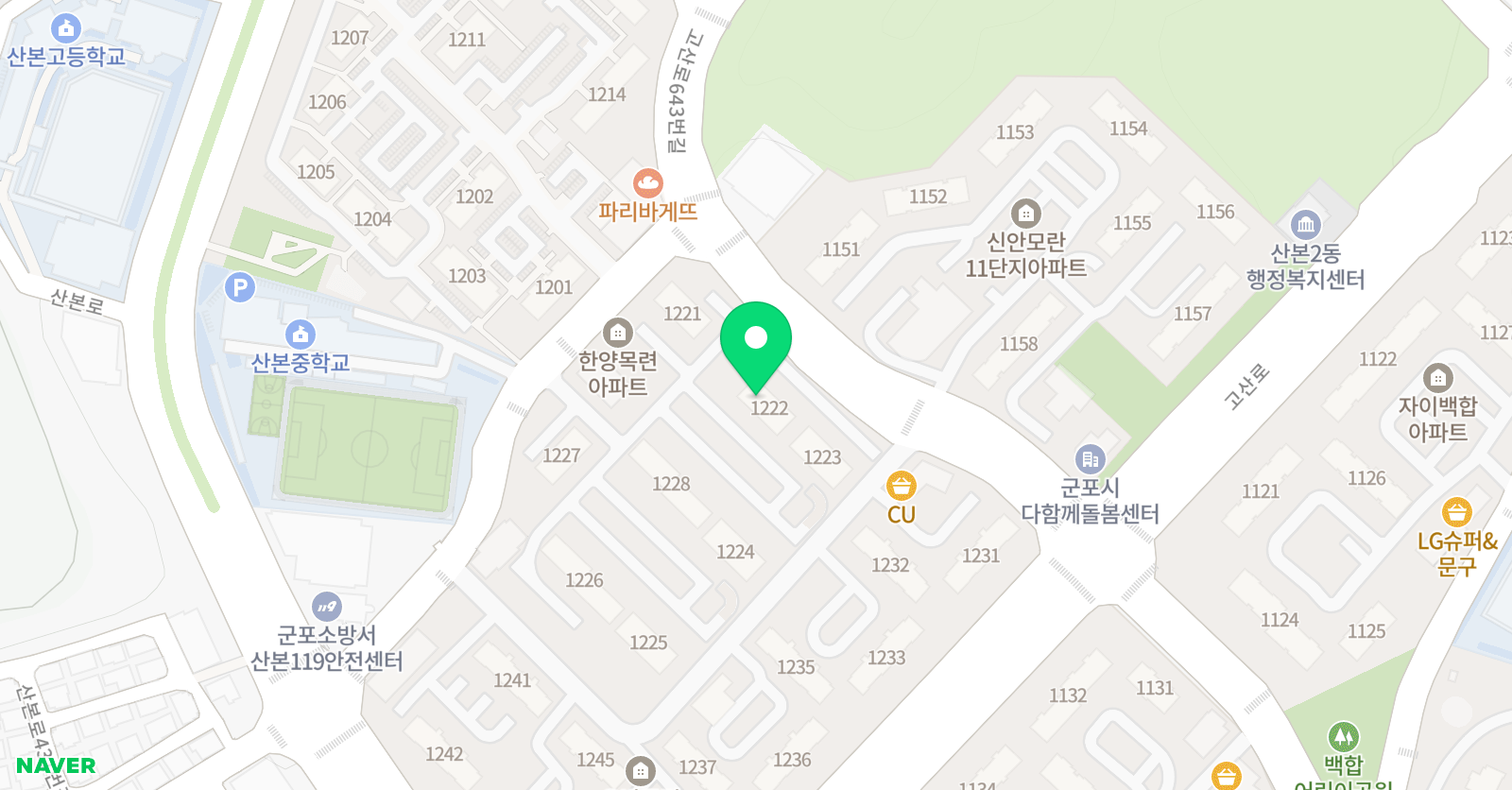 플레이팩토 산본목련수학교실 위치
