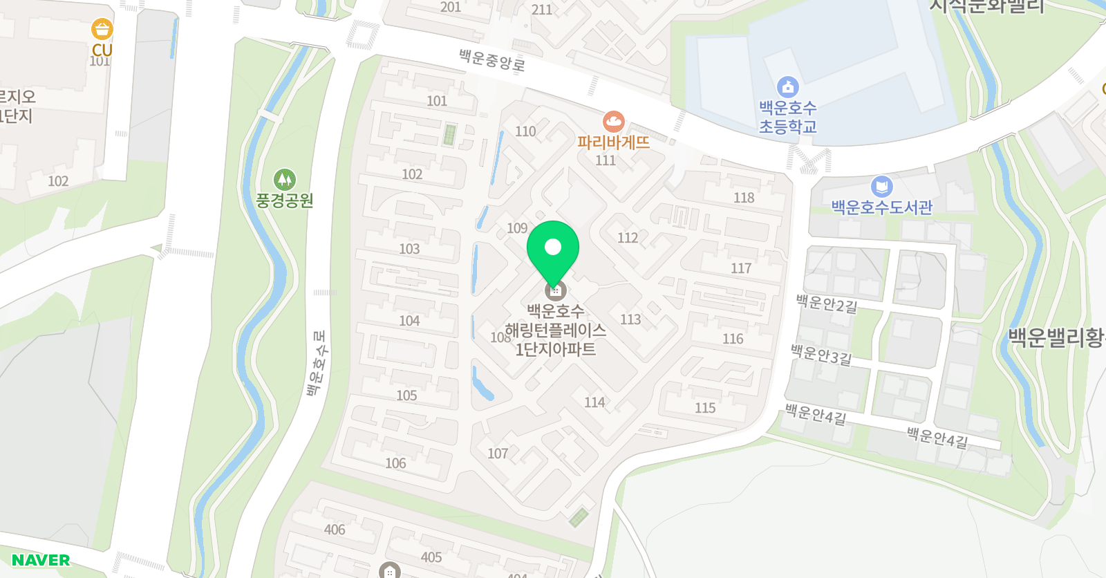 스마트해법영어 백운밸리점 위치