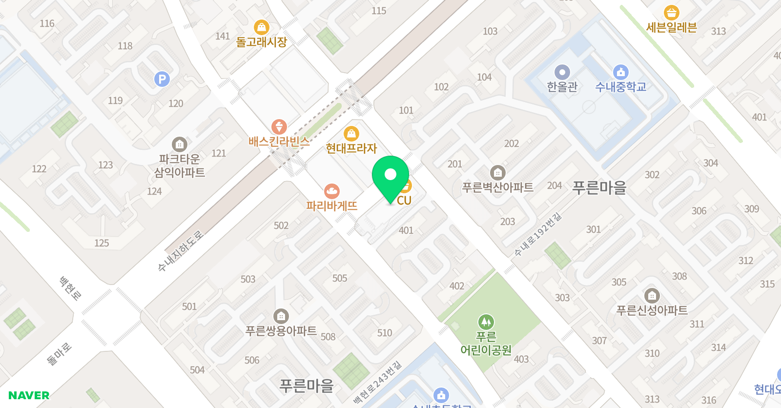 유림 피아노음악교습소 위치