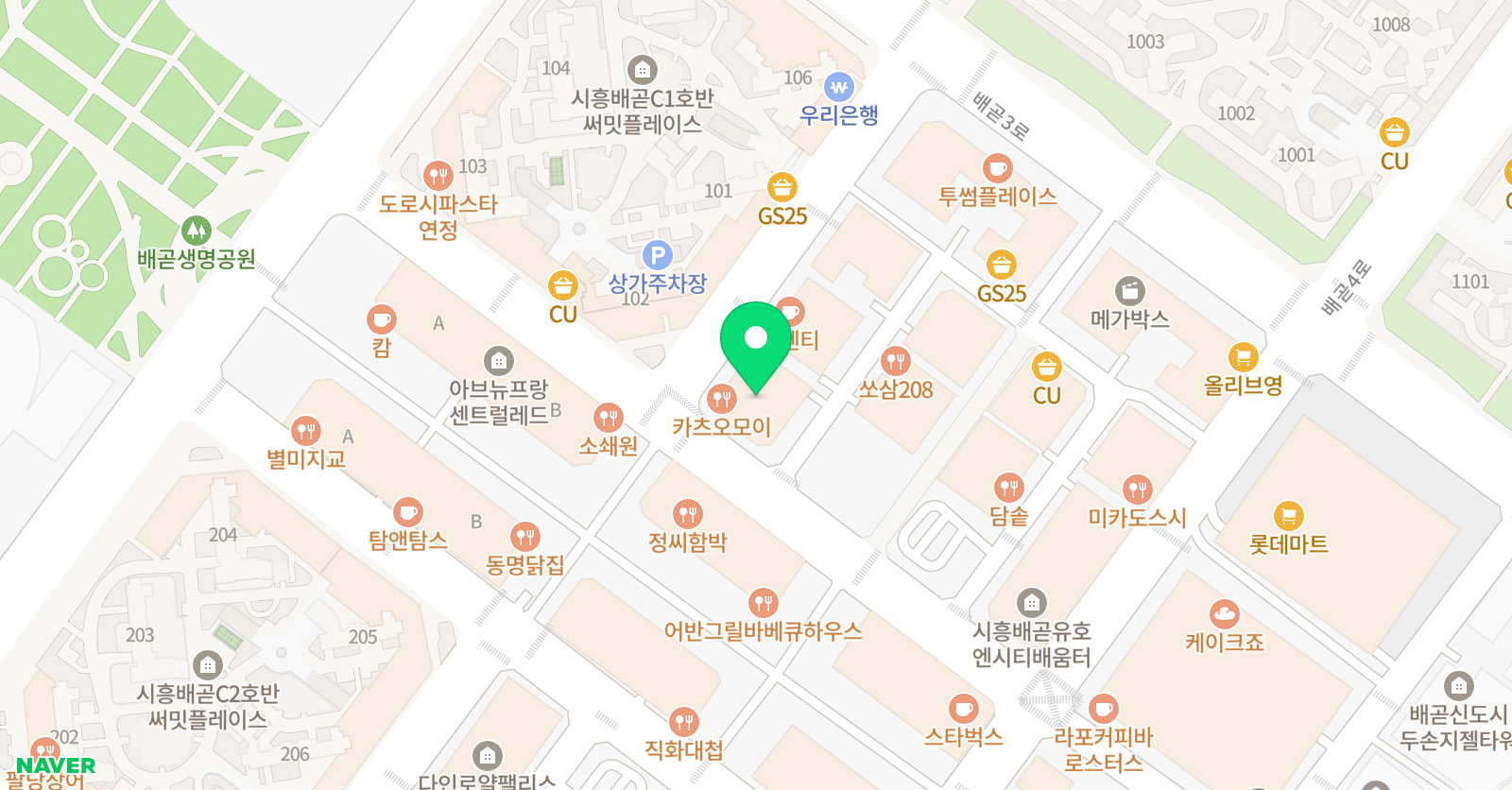 바른리듬체조아카데미 위치