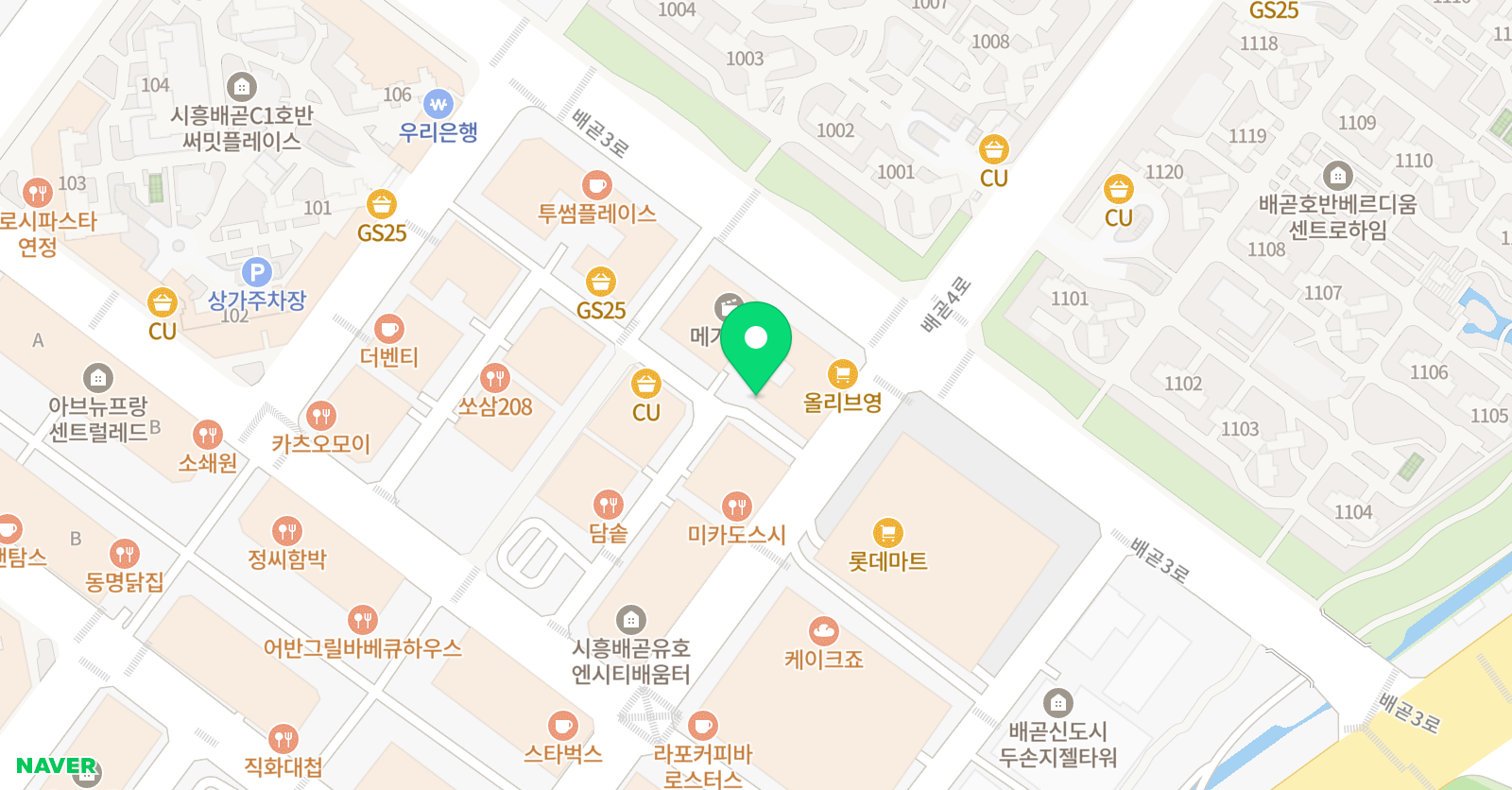정상 어학원 시흥분원 위치