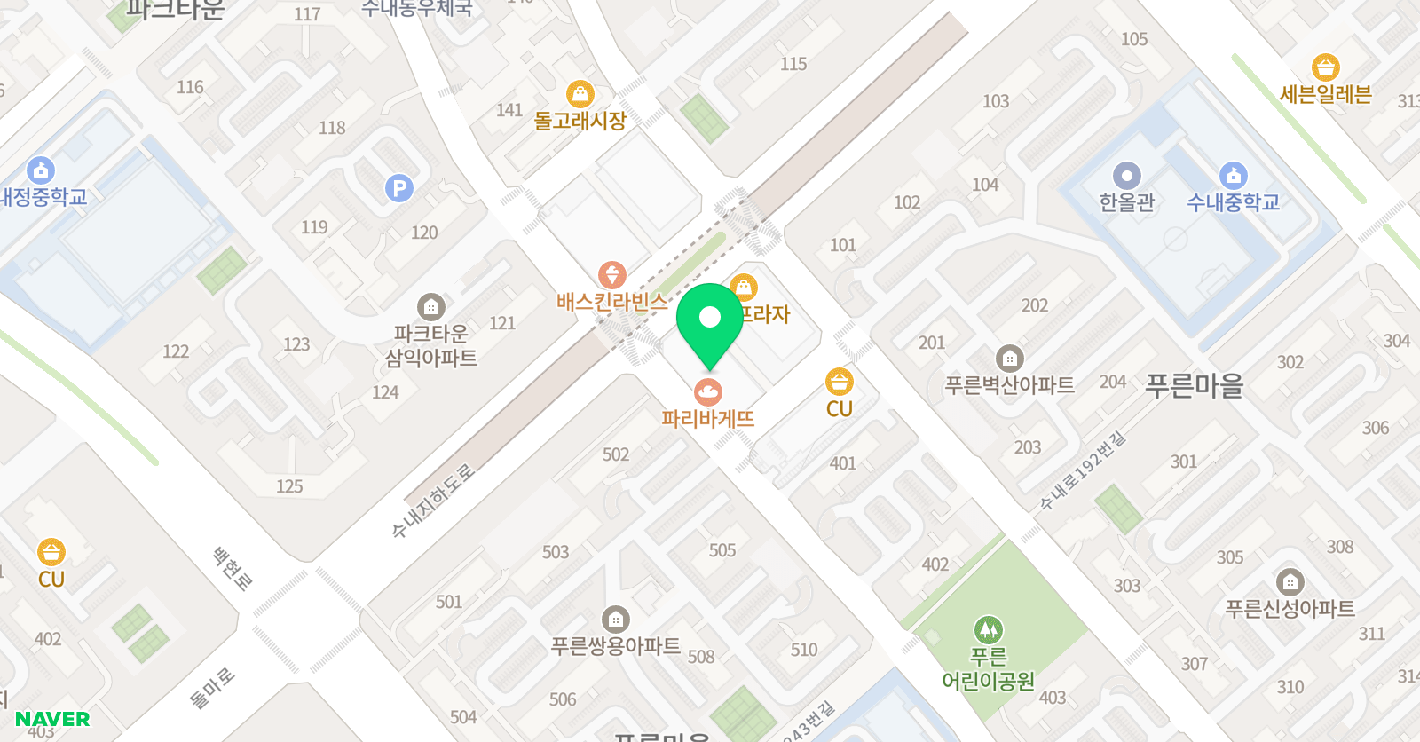 분당소피아 영어학원 위치