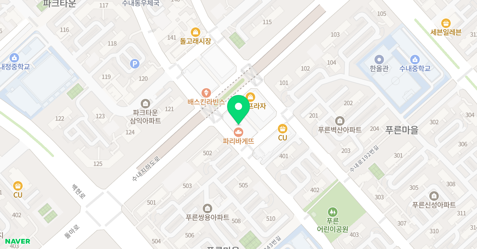 아트큐브 미술학원 위치