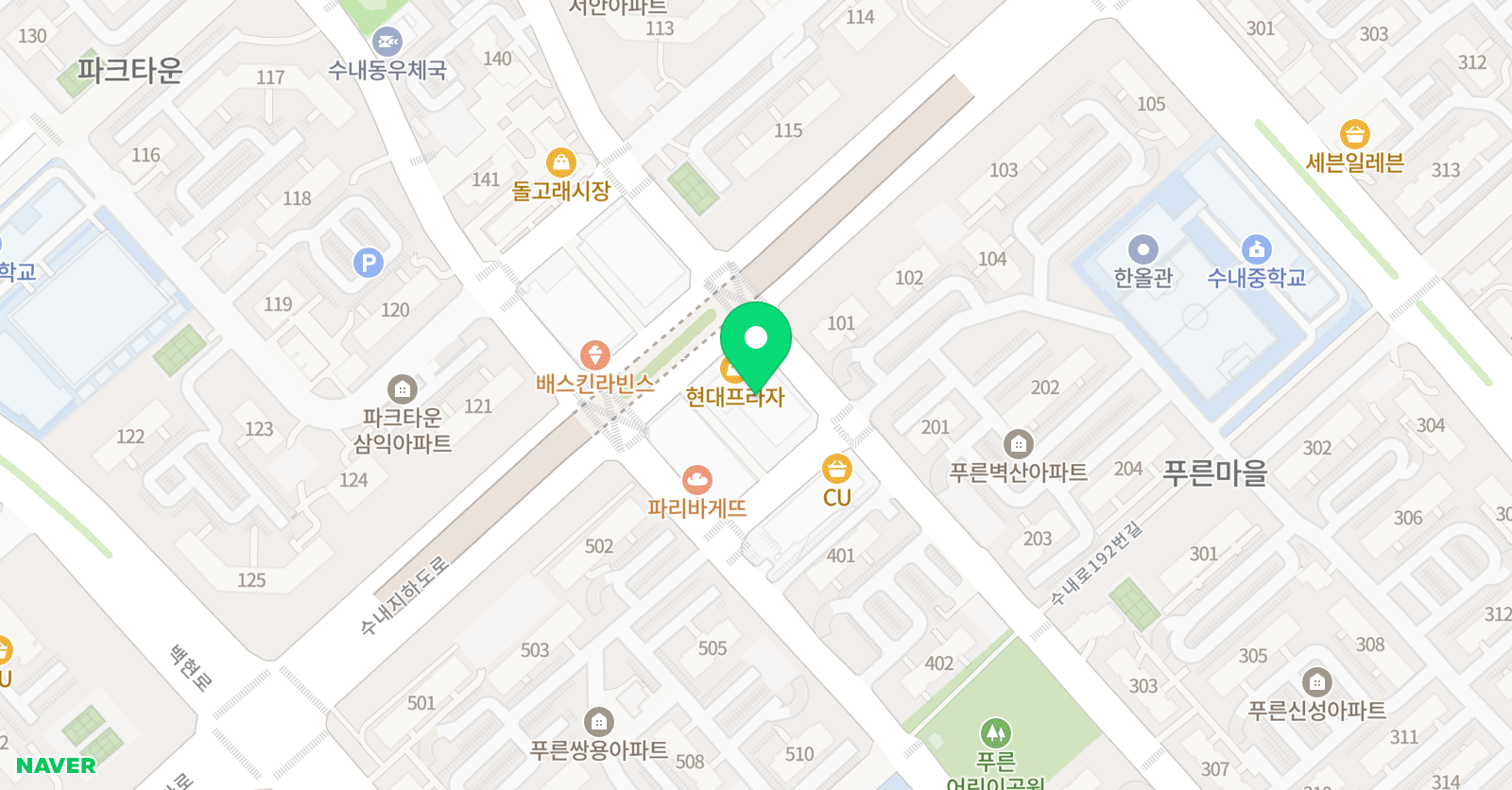 힘 수학분당 수학학원 위치